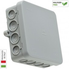 Κουτί Στεγανό 90x90x34mm IP55 Γκρι Elettrocanali EC411C4